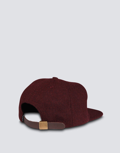 Wool Classic H Strapback - Wine