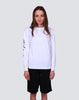 W Surf Logo Steal L/S Tee - White