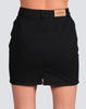 Chevy Denim Skirt - Black