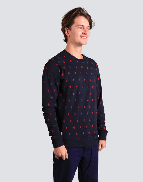 Cryptic Crew Neck - Navy