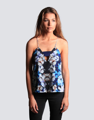 Midnight Top Floral Print