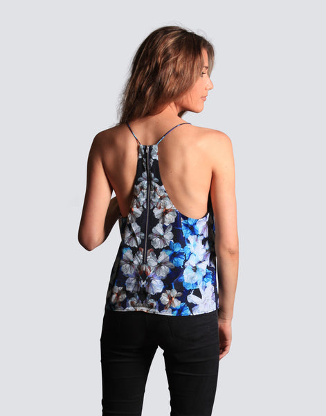 Midnight Top Floral Print