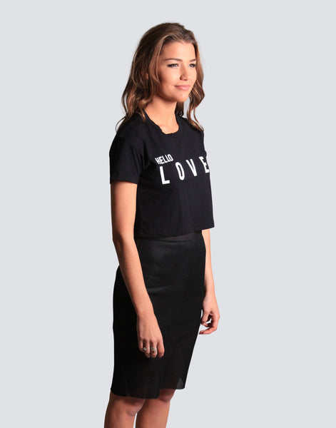 Hello Lover Cropped Tee