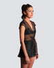 Once Too Often Romper - Black