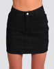 Chevy Denim Skirt - Black